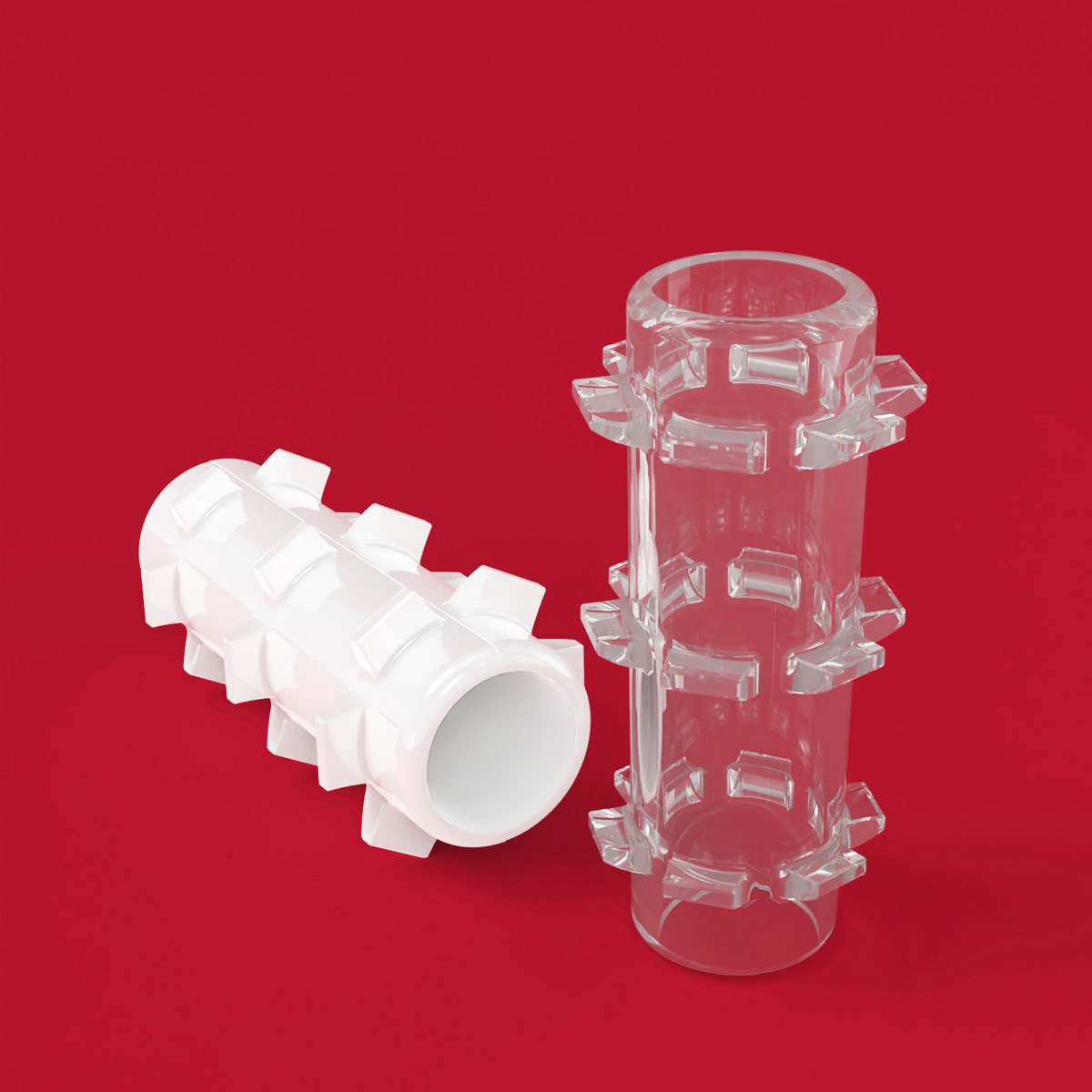 Stent bronquial cónico Stening® Class de silicona, doble cónico y elástico, con espolones antideslizantes lineales para mantener la luz bronquial (código CLASS) Stening® Class conical bronchial stent made of silicone, double conical and elastic, with linear anti-slip spurs to maintain bronchial lumen (code CLASS)