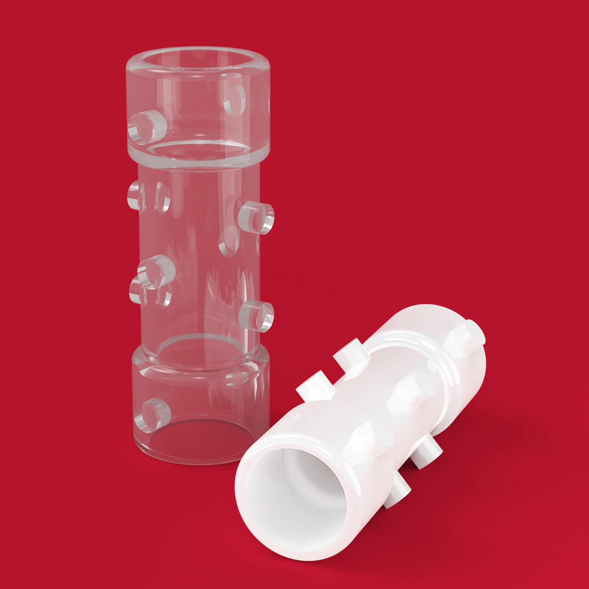 Stent para estenosis traqueal benigna Stening® de silicona, con extremos de mayor diámetro y zona central estrechada para evitar migración (código SET) Stening® silicone stent for benign tracheal stenosis, with larger diameter ends and narrowed central area to prevent migration (code SET)