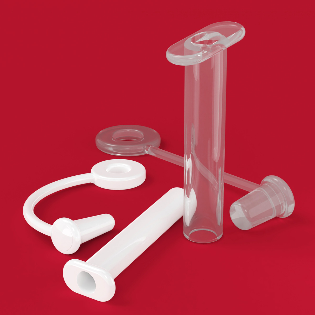 Tutor de Traqueostomía Stening® de silicona, dispositivo para mantener permeable el orificio de traqueostomía y permitir un acceso secundario a la vía aérea. Stening® silicone tracheostomy tutor, a device for keeping the tracheostomy opening clear and allowing secondary access to the airway.